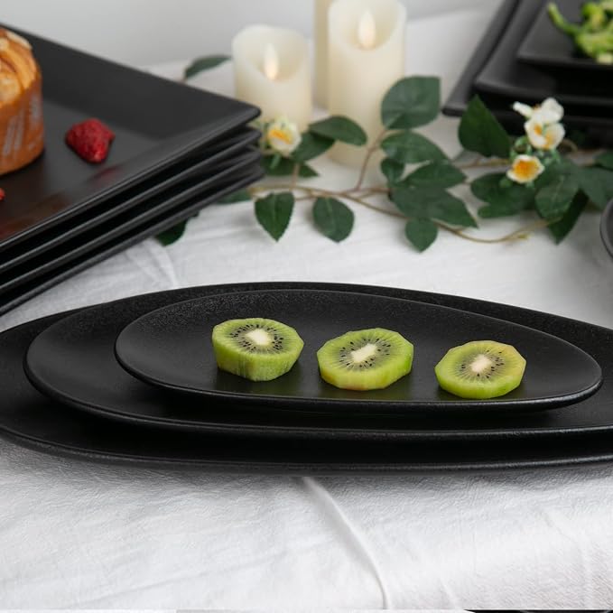vicrays Large Oval Serving Platters, Stackable Serving Trays Serving Plates - Image 5