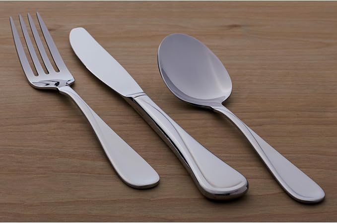 Oneida Silverware Set, Flight Everyday Flatware Dinner Spoons Set, Service - Image 6