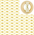 150Pcs Gold Napkin Rings Bulk, Elegant Thanksgiving & Fall Napkin Rings by Unknown