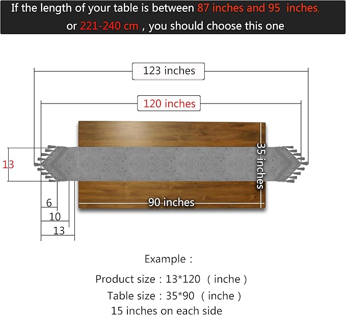 Extra Luxury Velvet Blue Table Runner 120 Inches Long - Image 9
