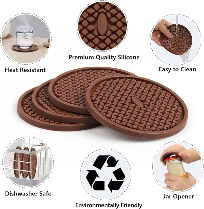 Silicone Drink Coasters - Image 3