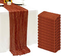 12Pack Terracotta Cheesecloth Table Runner 20x120inch Gauze Table Runners | by Seveups
