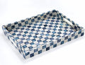 16"x12" Capiz Shell Coastal Decorative Serving Tray, Nautical Serving Tray by ChiAnHome