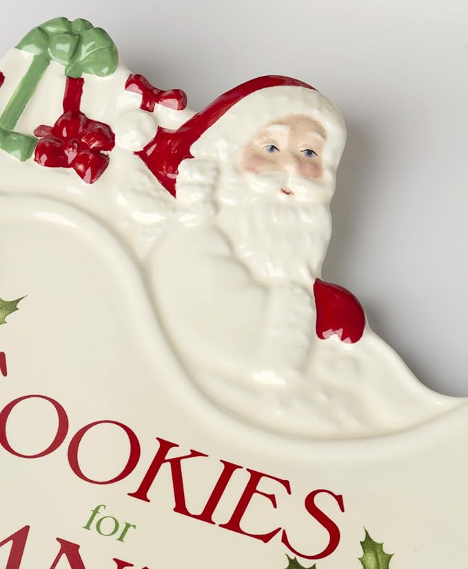 Lenox Holiday Porcelain Christmas Cookies and Milk Set - Image 4
