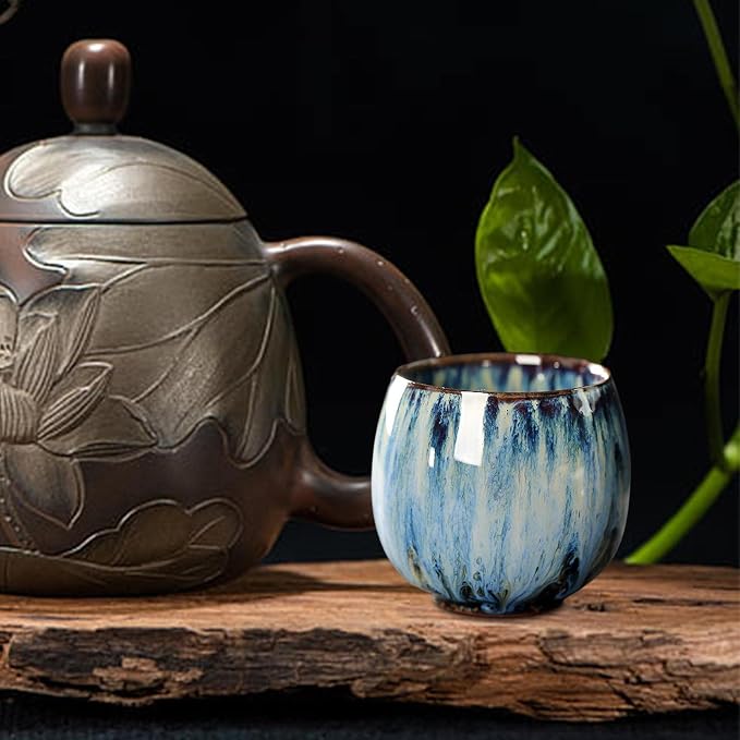Amagogo Tea Cups, Pottery Chinese Tea Cup, Japanese Tea Cups, Asian Porcelian - Image 6