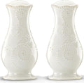 Lenox French Perle White Tall Salt and Pepper Set by Lenox