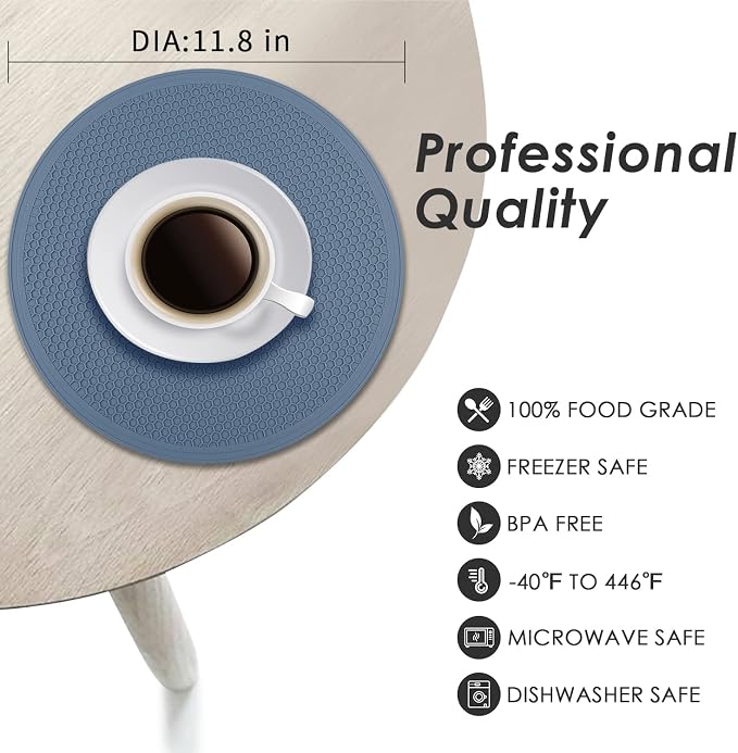 Extra Large Silicone Microwave Mat & Food Cover- Mat as Bowl Holder, Cover - Image 7