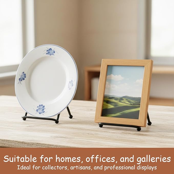 2PCS Small Display Stand, 2 Inch Small Plate Holder Display Stands Mini Metal - Image 6