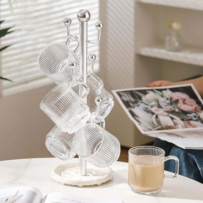 6 High-End Glass Coffee Mugs - Image 2