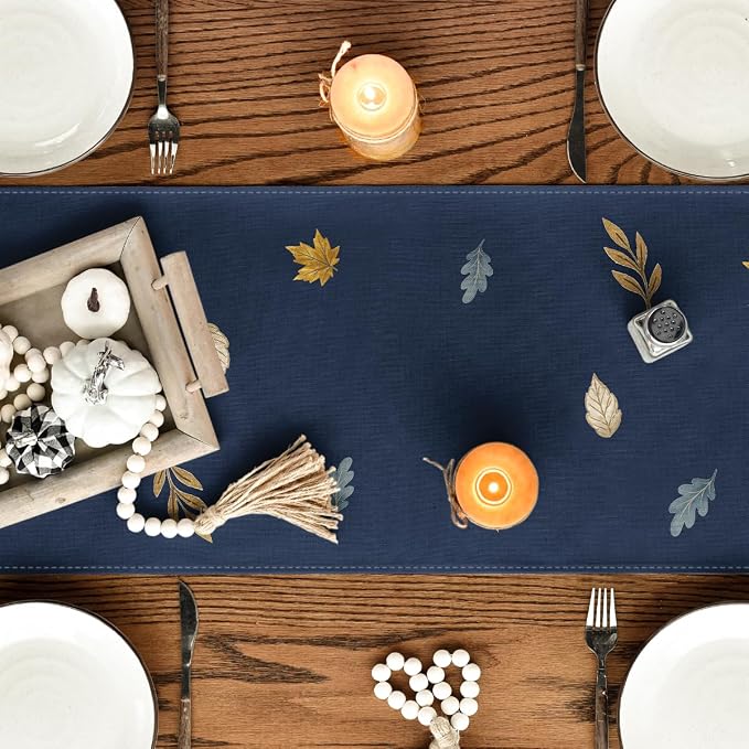 Artoid Mode 210 GSM Fall Table Runner 13x36 Inch Home Party Decor | Pumpkin - Image 4
