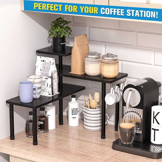 JayRex 3-Tier Bathroom Countertop Corner Shelf Organizer, skincare and - Image 5