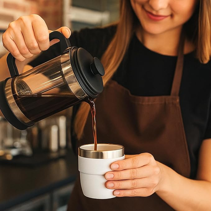 Zenbo 4 oz Espresso/Coffee Cups, Ceramic-Lined Double Wall Vacuum Insulated - Image 8