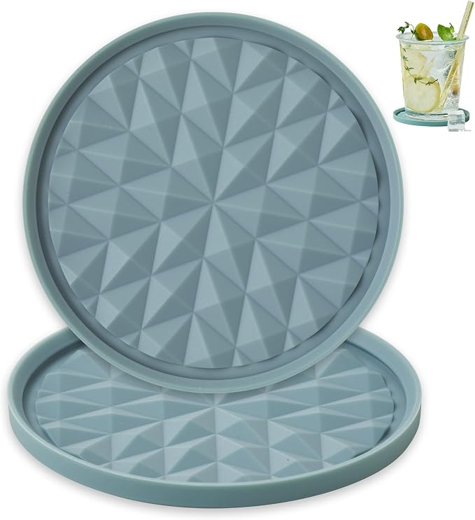 Silicone Drink Coasters Set of 2, Coaster by Wingcases