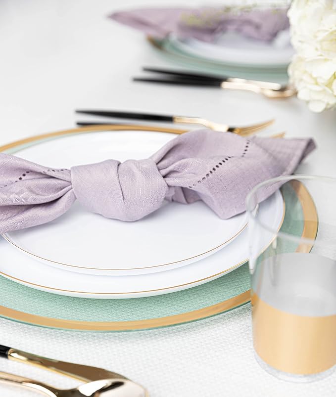 White Plastic Party Plates - Image 8