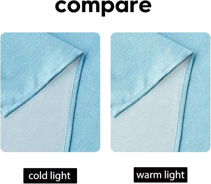 Artoid Mode Light Blue Table Runner, Seasonal Summer Washable Kitchen Dining - Image 5