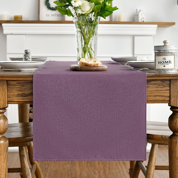 Artoid Mode Purple Table Runner, Seasonal Summer Washable Kitchen Dining Table - Image 7