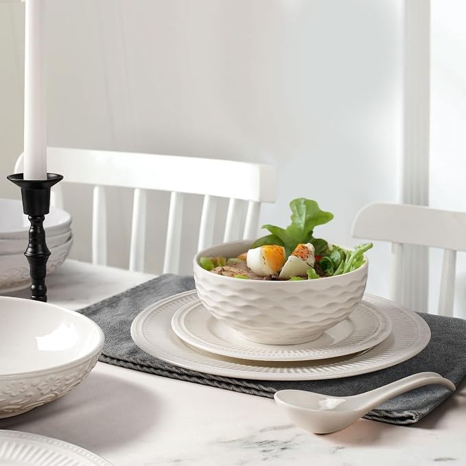 Cereal Bowls 26 OZ, Ceramic Soup Bowls - Image 4