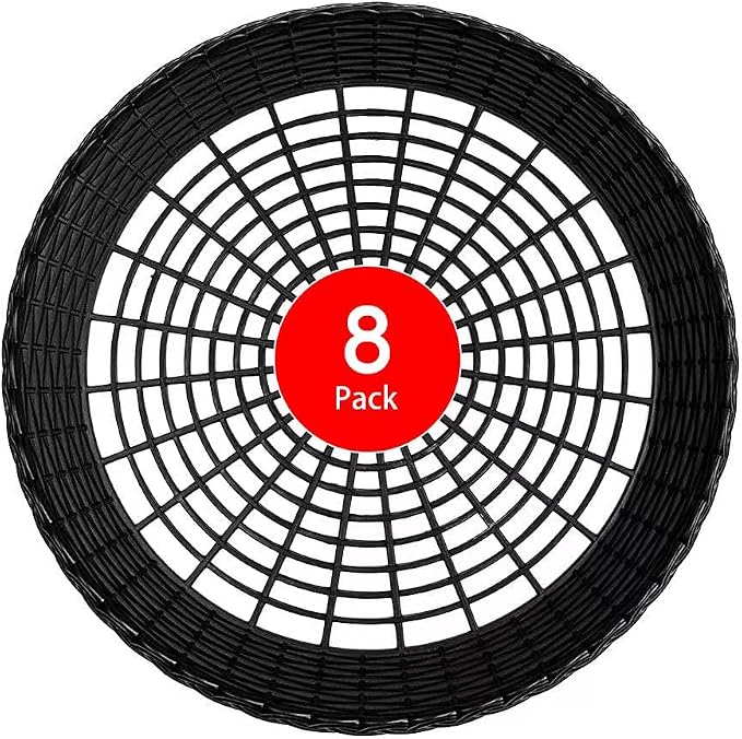 Paper Plate Holders, 8/12/24 Packs 9/10 Inch paper plate holders reusable Black by EBIGIC