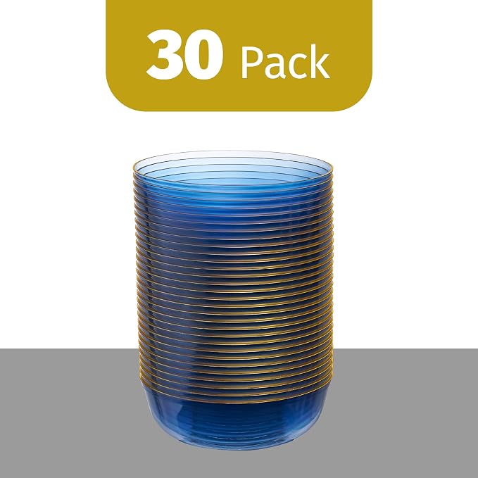 PLASTICPRO Plastic Party Plates Edge Collection Premium heavyweight Elegant - Image 7