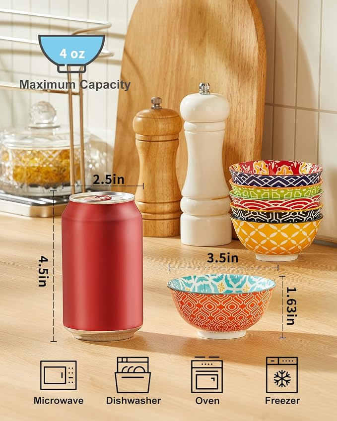 Metahom Ceramic Dipping Bowls, 3.5 inch Small Bowls - Image 2