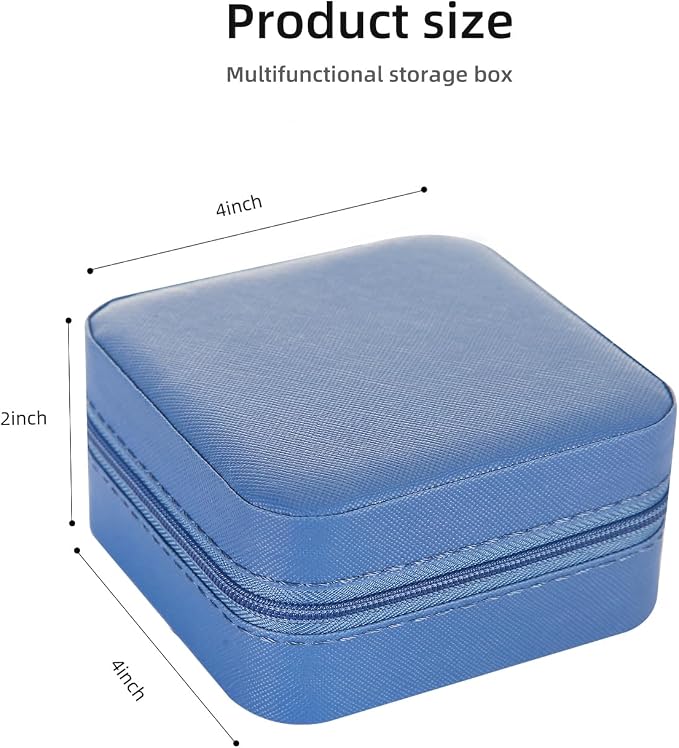 KElofoN Travel jewelry case Travel jewelry box Travel Jewelry Organizer Small - Image 2