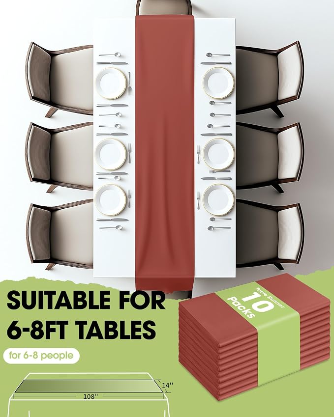 Pureegg Terracotta Plastic Table Runners - Image 5
