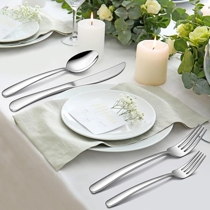 LIANYU 35-Piece Heavy Duty Silverware Set - Image 7