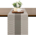 Table Runner 88 Inches Long, Vinyl Woven Farmhouse Table Runners | Washable by Chitomars