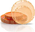 bUCLA 40PCS Orange Plastic Disposable Plates by BUCLA