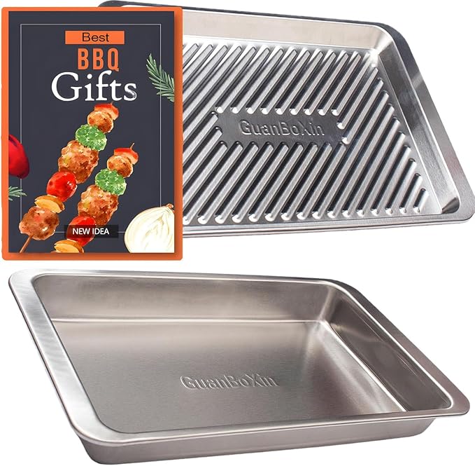 Grilling Prep and Serve Trays, Deep Marinating Container, Serving Platter - Image 7