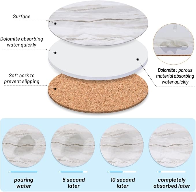 Acejoz Drink Coasters with Holder - Image 4