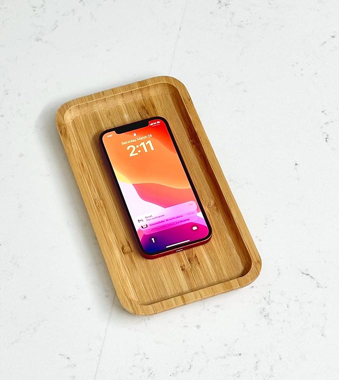 Bam&Boo Bamboo Serving Tray Natural Minimalist Rectangular Coffee, Decor - Image 4