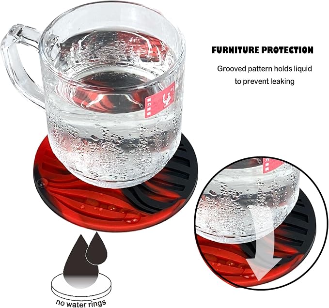 Silicone Coaster Set of 6 Pieces - Image 7