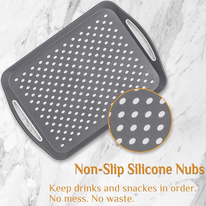 17.7" x 12.5" Anti-Slip Serving Trays - Image 3