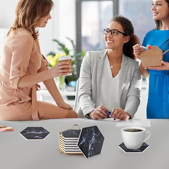 Black Coasters, Absorbent Coasters - Image 7