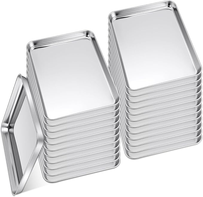 meekoo 24 Pcs Baking Sheet Pan Cookie Sheet Set by meekoo