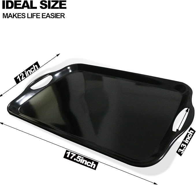KAQAHIDO Large Melamine Serving Trays - Image 2