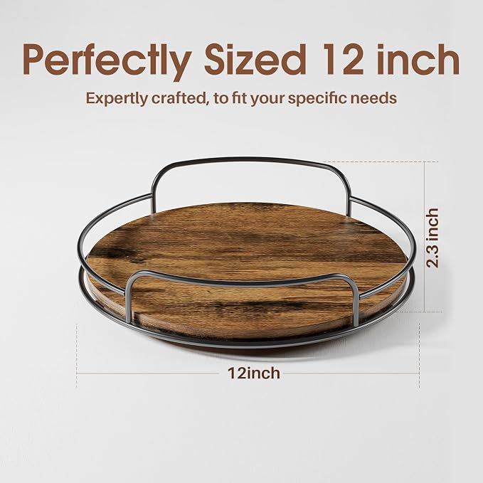 LAMU Lazy Susan Organizer, Table Top, Countertop, Spice Organization, 1 Pack - Image 2