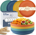 Large Wheat Straw Dinner Plates by WROVA