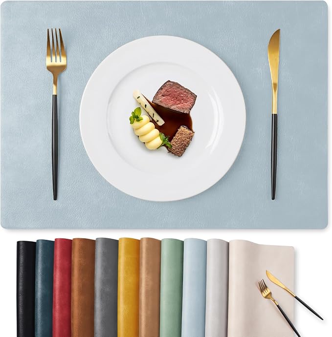 MOSAYT Vinyl Placemats Set of 6-12 X 17 Inch by MOSAYT