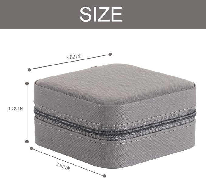 KElofoN Travel jewelry case Travel jewelry box Travel Jewelry Organizer Small - Image 2