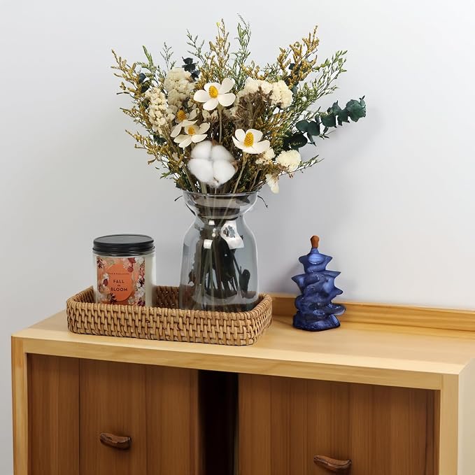 Rectangular Rattan Serving Trays, Coffee and Tea Trays, Bathroom Counter Decor - Image 8