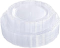 U-QE 60PCS Clear Plastic Plates by U-QE