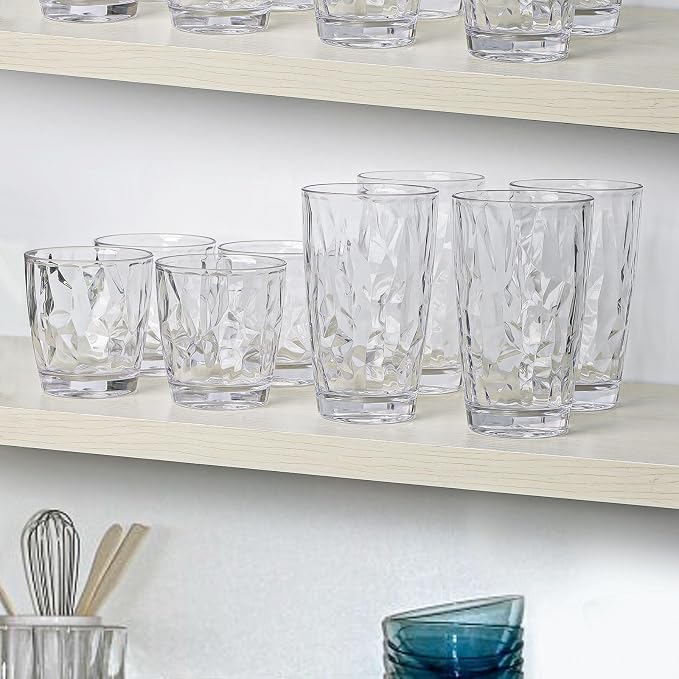 Topsky Reusable Plastic Cups, Shatter Proof Drinking Glasses, Unbreakable - Image 5
