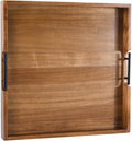 Joy&Grace Acacia Wood Ottoman Tray by JoyGrace