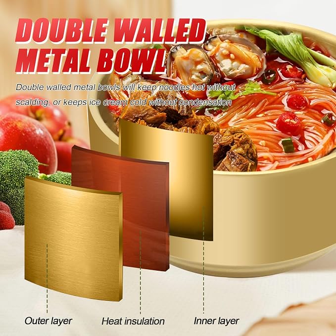 Stainless Steel Rice Bowl with Lid, - Image 8