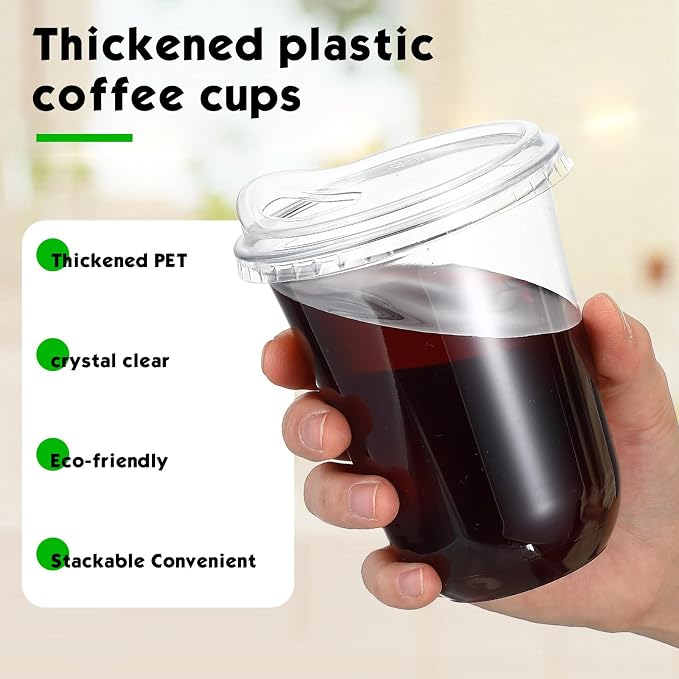 Baderke 25 Pcs Clear Plastic Cups - Image 4