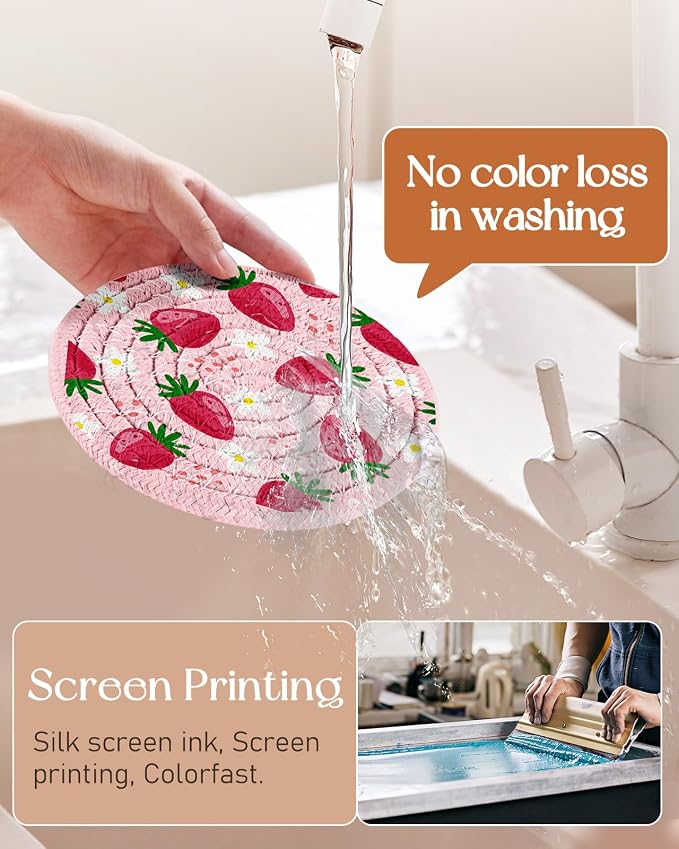 Absorbent Cup Coasters Set of 6 - Image 2