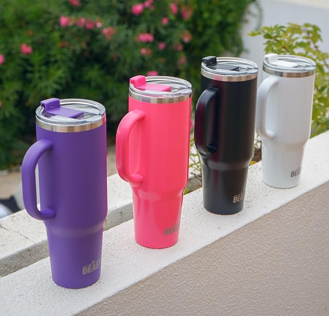 Beast 42 oz Tumbler with Handle Stainless Steel Vacuum Insulated Coffee Ice Cup - Image 3