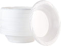 50 Count Disposable 18 ounce White Plastic Soup Bowls by PLASTICPRO